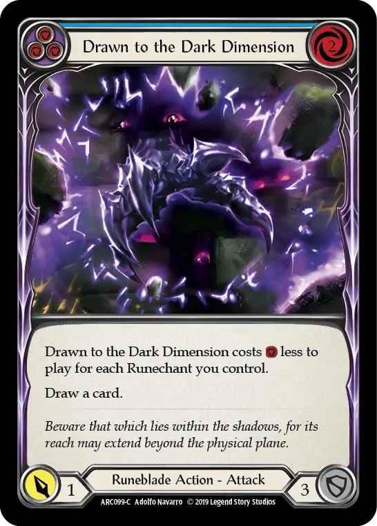 Drawn to the Dark Dimension card image, pitch 3