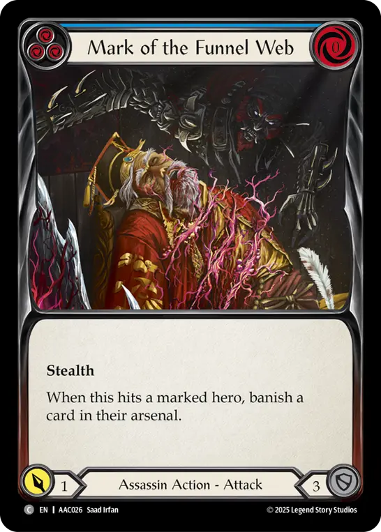 Mark of the Funnel Web card image, pitch 3