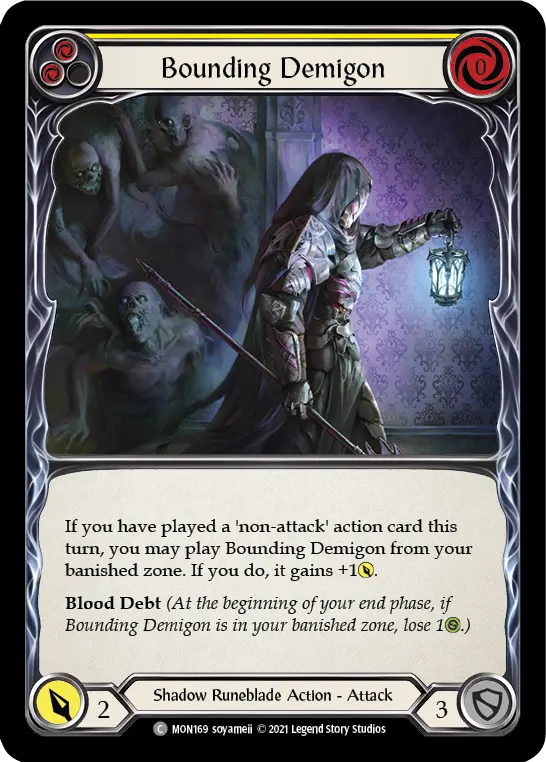 Bounding Demigon card image, pitch 2