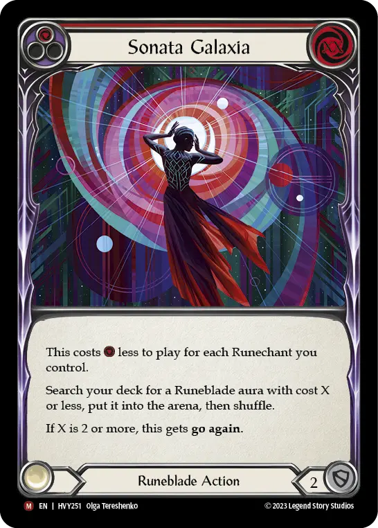 Sonata Galaxia card image, pitch 1