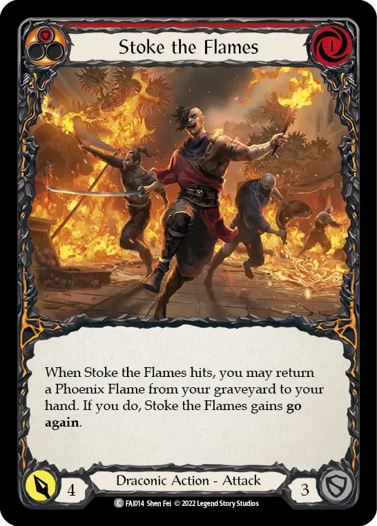 Stoke the Flames card image, pitch 1