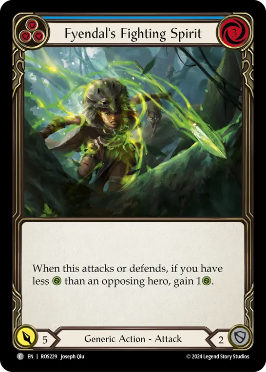 Fyendal's Fighting Spirit card image, pitch 3