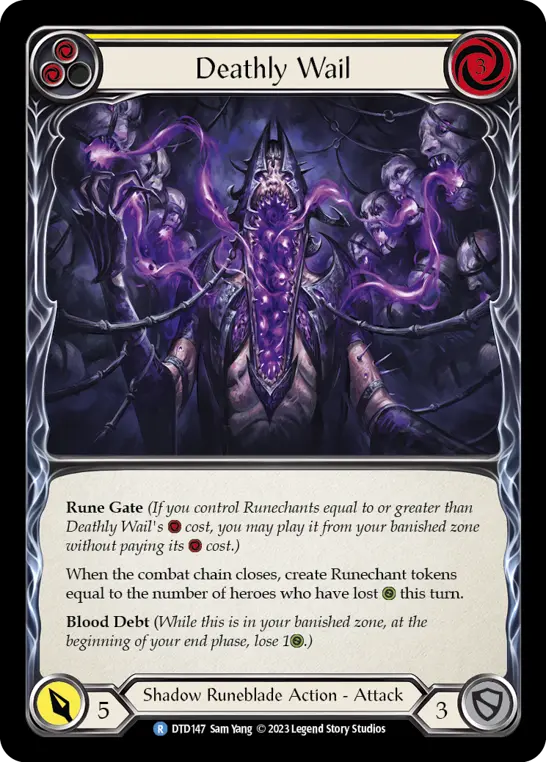 Deathly Wail card image, pitch 2