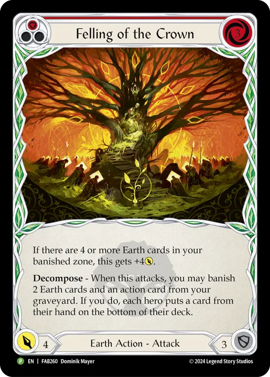 Felling of the Crown card image, pitch 1