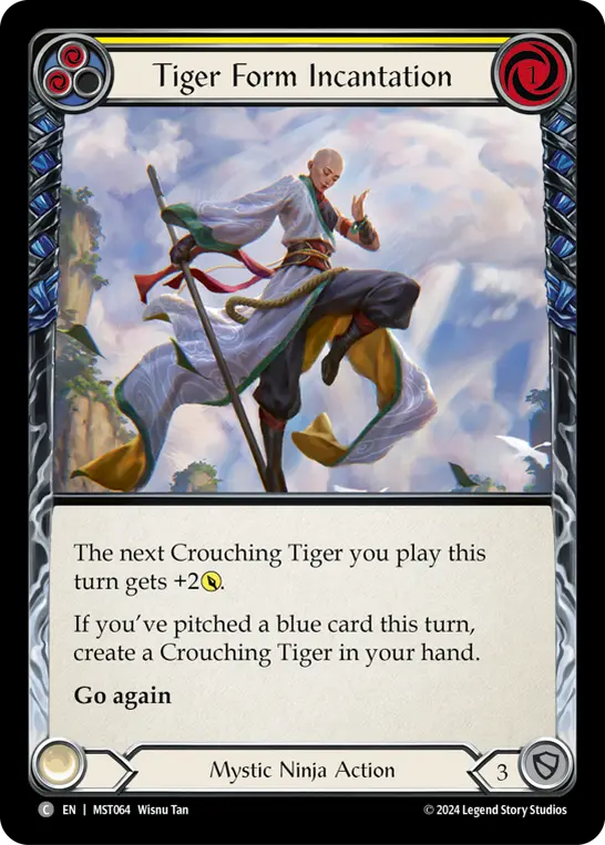 Tiger Form Incantation card image, pitch 2