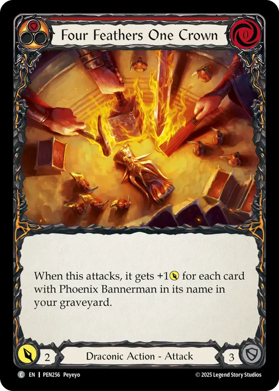 Four Feathers One Crown card image, pitch 1