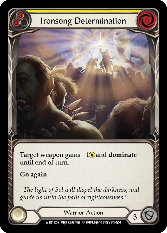 Ironsong Determination card image, pitch 2