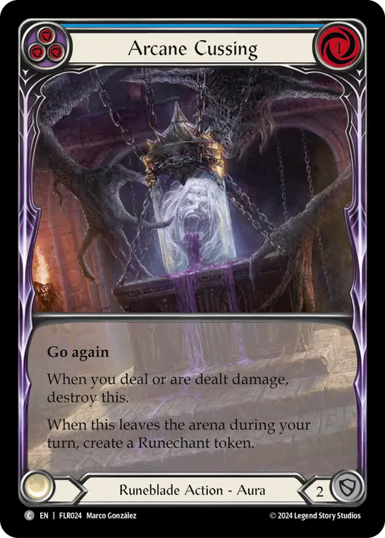 Arcane Cussing card image, pitch 3