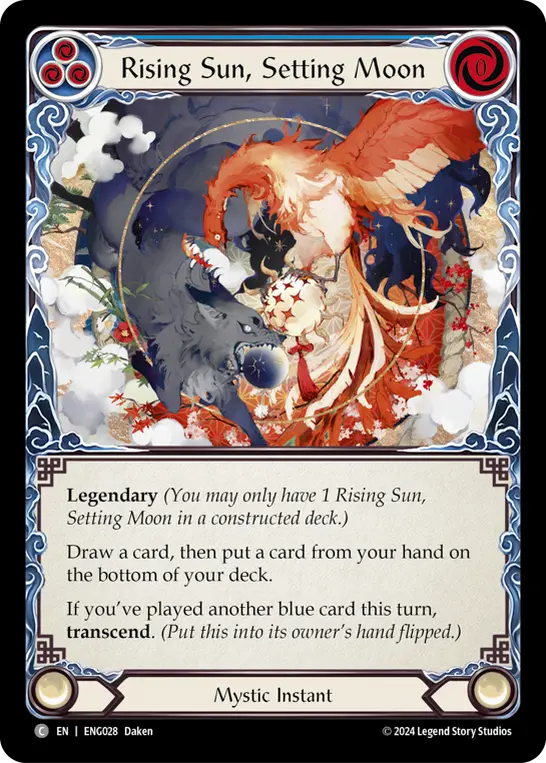 Rising Sun, Setting Moon card image, pitch 3