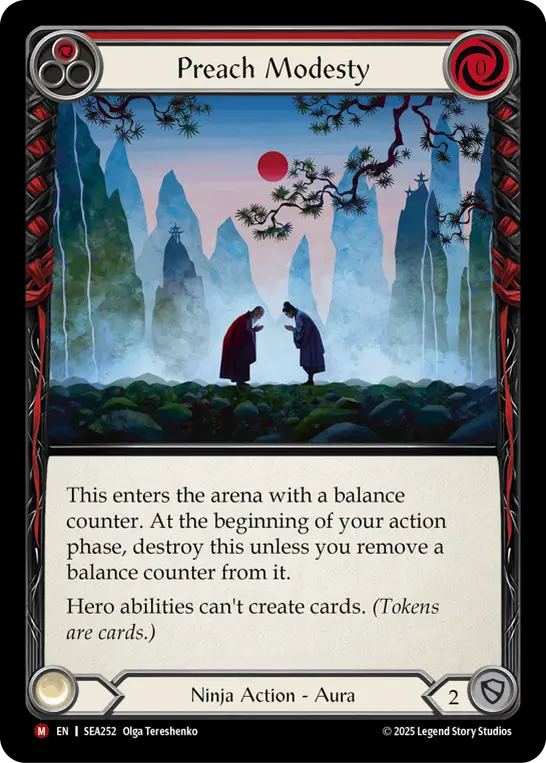Preach Modesty card image, pitch 1