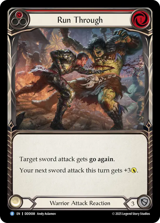 Run Through card image, pitch 1