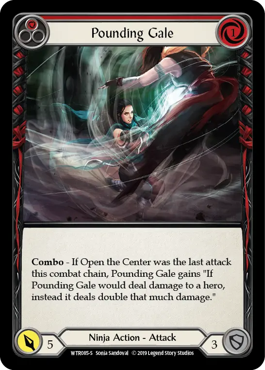 Pounding Gale card image, pitch 1