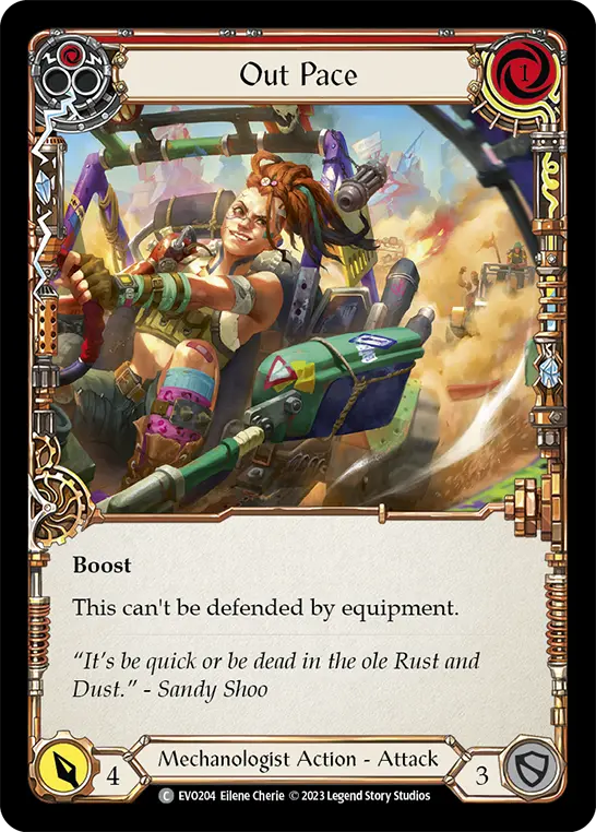 Out Pace card image, pitch 1