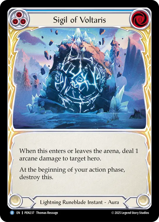 Sigil of Voltaris card image, pitch 3