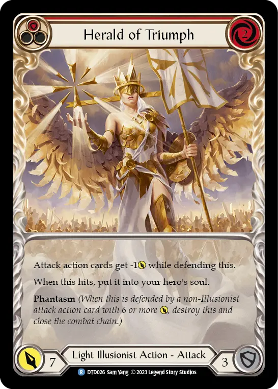 Herald of Triumph card image, pitch 1