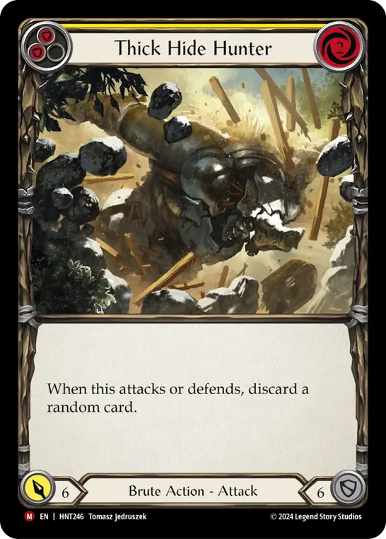 Thick Hide Hunter card image, pitch 2