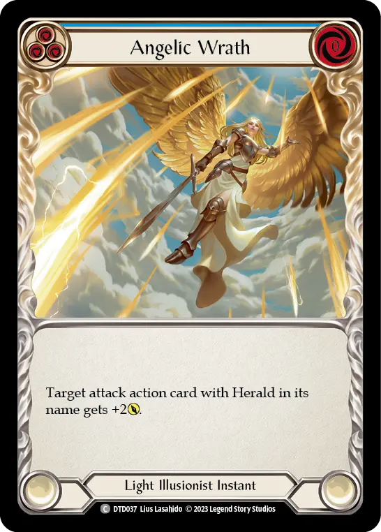 Angelic Wrath card image, pitch 3