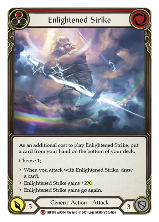 Enlightened Strike card image, pitch 1