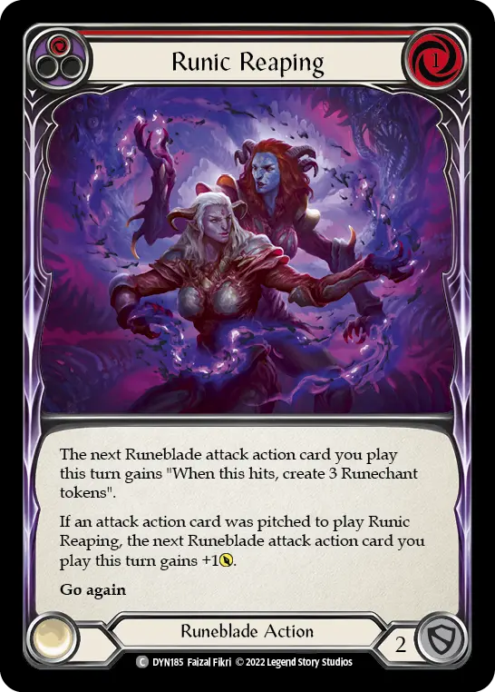Runic Reaping card image, pitch 1