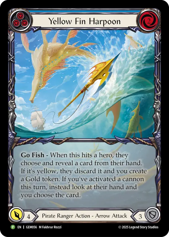 Yellow Fin Harpoon card image, pitch 3
