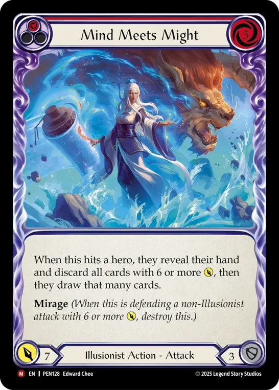 Mind Meets Might card image, pitch 1