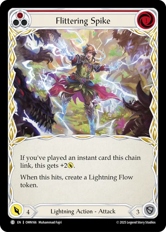 Flittering Spike card image, pitch 1