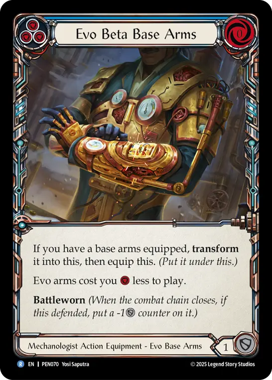 Evo Beta Base Arms card image, pitch 3