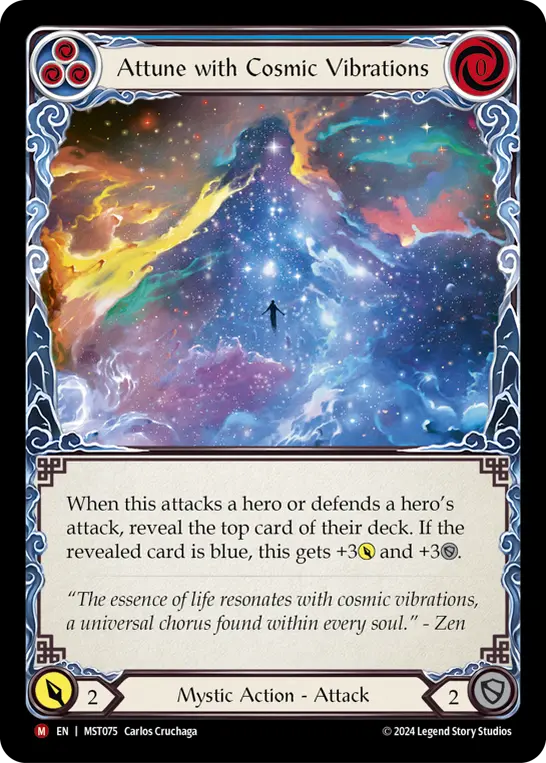 Attune with Cosmic Vibrations card image, pitch 3