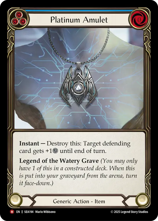 Platinum Amulet card image, pitch 3
