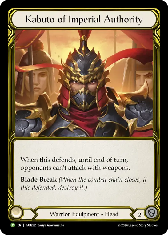 Kabuto of Imperial Authority card image
