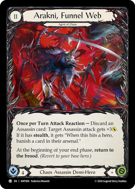 Arakni, Funnel Web card image