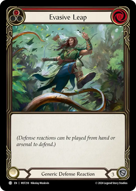 Evasive Leap card image, pitch 1