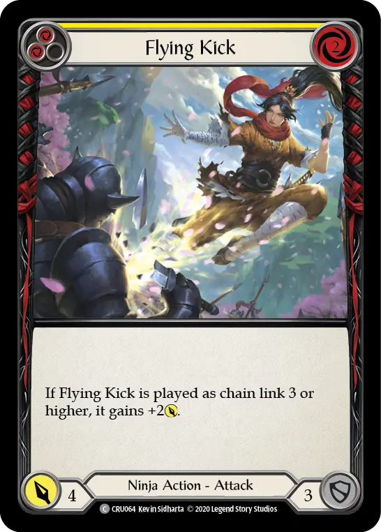 Flying Kick card image, pitch 2