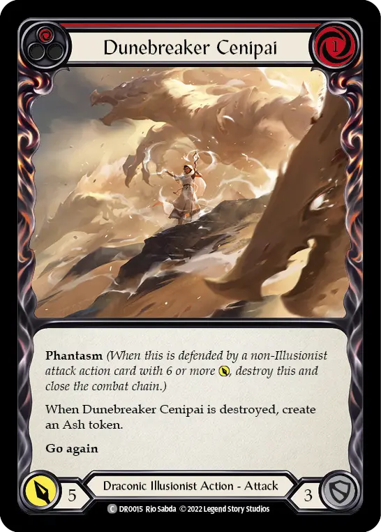 Dunebreaker Cenipai card image, pitch 1