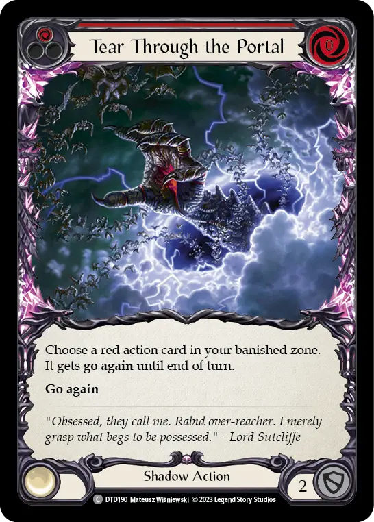 Tear Through the Portal card image, pitch 1