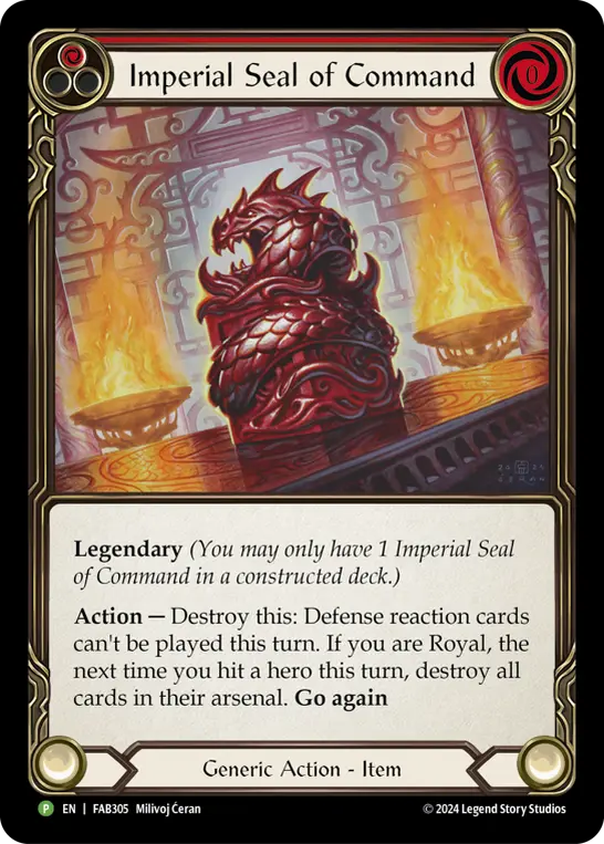 Imperial Seal of Command card image, pitch 1