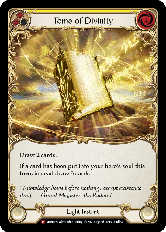 Tome of Divinity card image, pitch 2