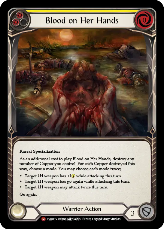Blood on Her Hands card image, pitch 2