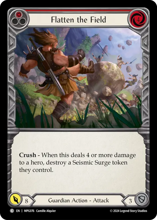 Flatten the Field card image, pitch 1