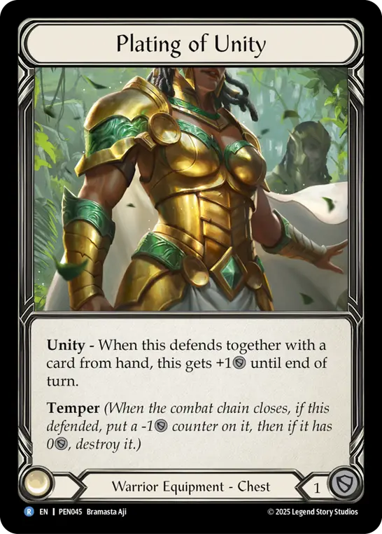 Plating of Unity card image