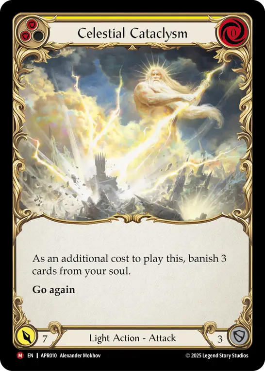 Celestial Cataclysm card image, pitch 2