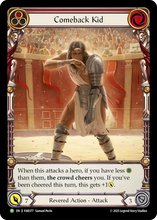 Comeback Kid card image, pitch 1