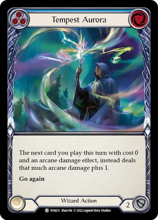 Tempest Aurora card image, pitch 3