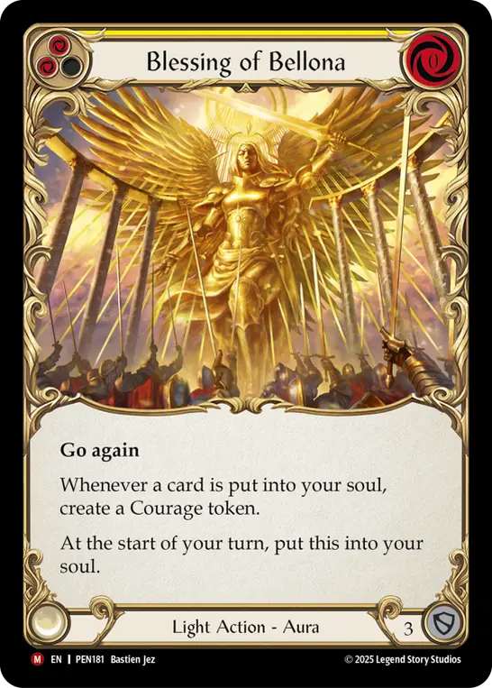Blessing of Bellona card image, pitch 2