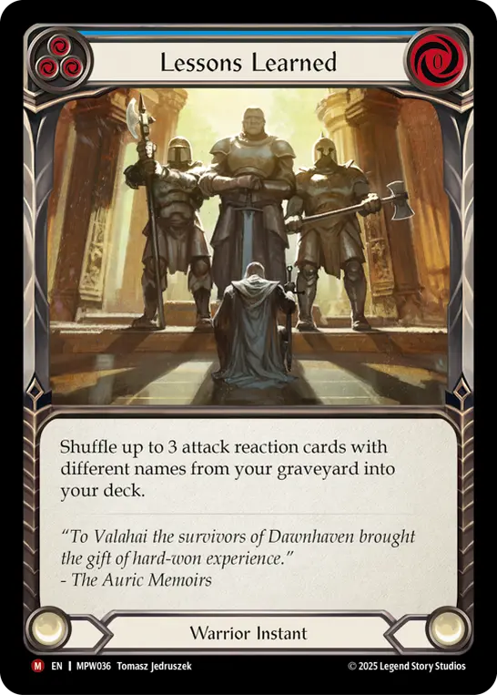 Lessons Learned card image, pitch 3
