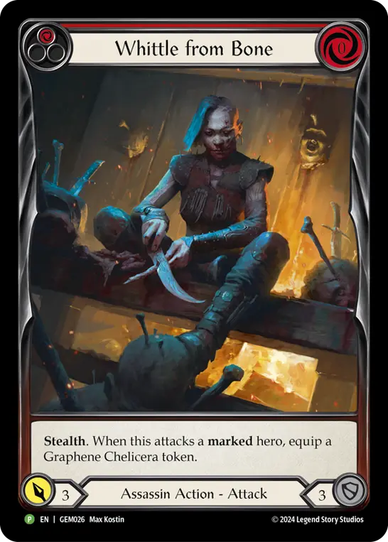 Whittle from Bone card image, pitch 1
