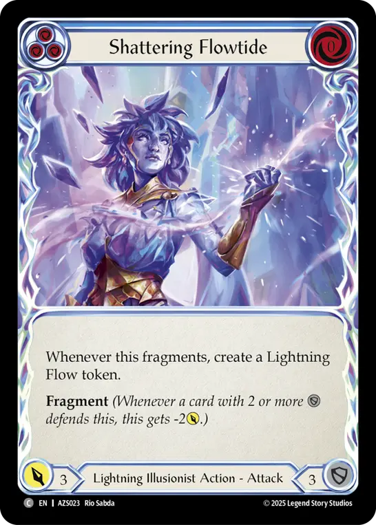 Shattering Flowtide card image, pitch 3