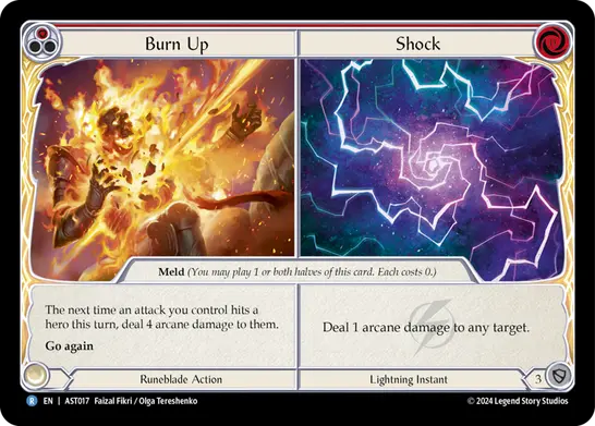 Burn Up // Shock card image, pitch 1