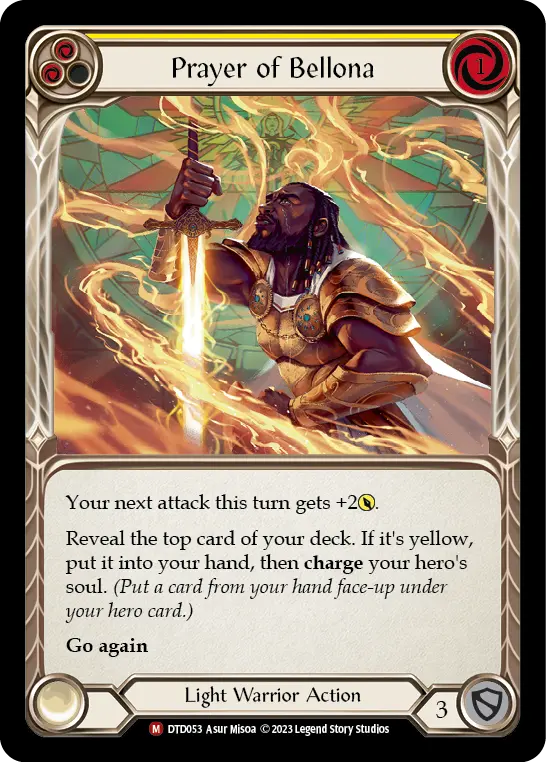 Prayer of Bellona card image, pitch 2