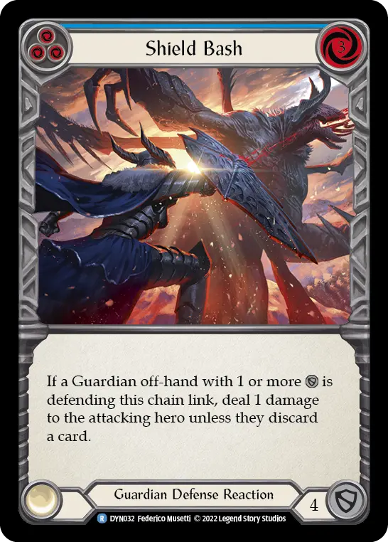 Shield Bash card image, pitch 3